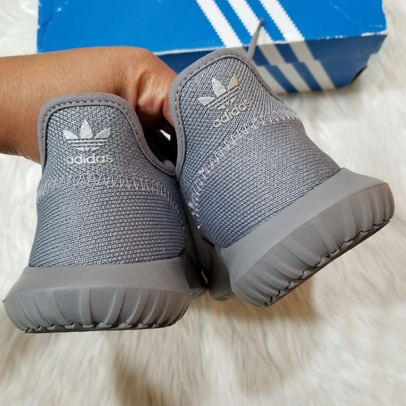 Adidas Tubular Shadow Sneakers Color Gray With Silver Glitter SIZE 8 Women..... - Picture 5 of 10